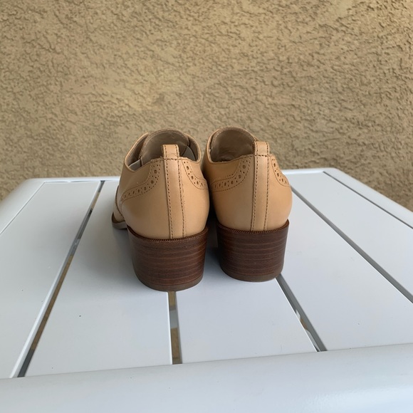 J. Crew Oxford shoes nude leather size 7.5 - Picture 5 of 16
